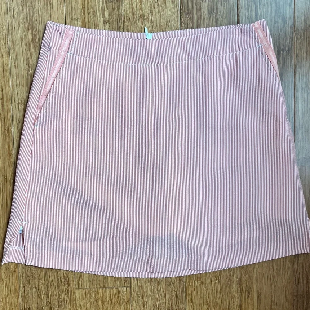Lady Hagen Essential Seersucker Orange Striped, Purple Skort Bundle Size 2. 1265